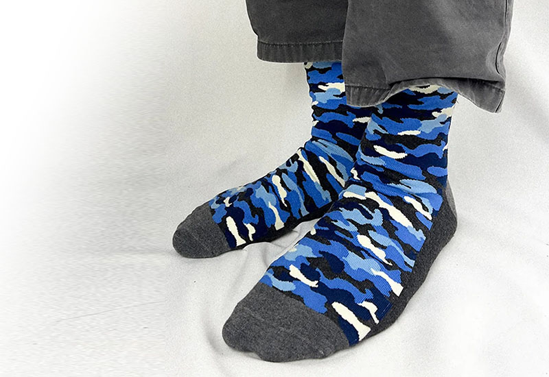 迷彩-藍 厚襪款(2種尺寸)